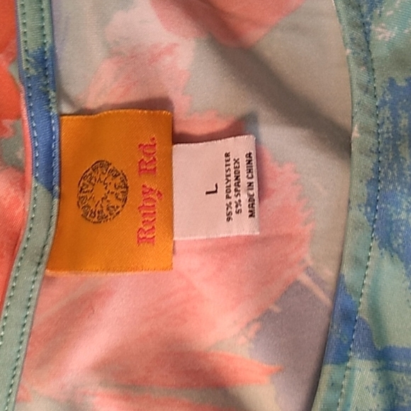 Ruby Rd ruffle sleeve large summer dress 👗 - Picture 4 of 4